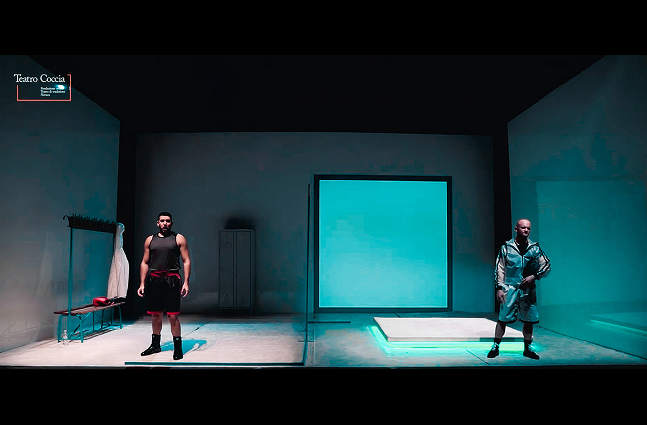 Opera Cinque cerchi in un quadrato , scene e costumi di Danilo Coppola anno 2020